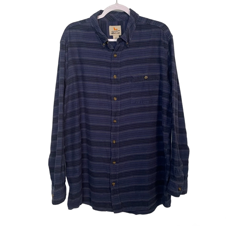 Field & Stream Stripped Flannel Long Sleeve Button Down
